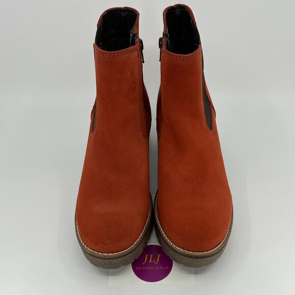Overland Women's Macy Waterproof Terracotta Suede Boots Size 39 EU/ 8.5-9 US - Picture 3 of 13